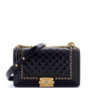 Chanel Jacket Boy Flap Bag Quilted Aged #205393C49B